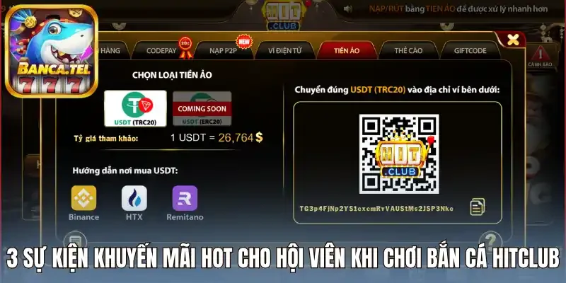 3 Sự kiện khuyến mãi hot cho bạn khi chơi bắn cá HitClub